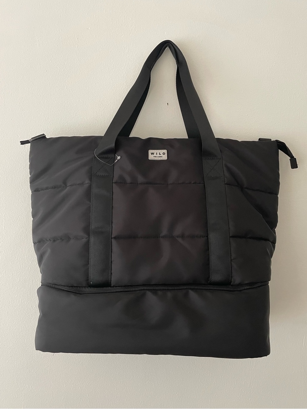WILO The Label Puffer Weekender Bottom Compartment Tote